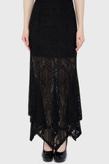 Belladonna Lace Maxi Skirt Black