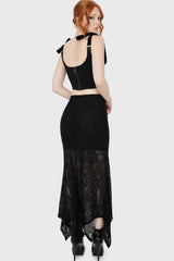 Belladonna Lace Maxi Skirt Black