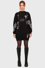Bitter Morelle Sweater Dress