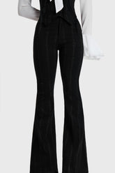 BONE STRIPE FLARES