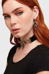 Deadly Coil Choker Gold