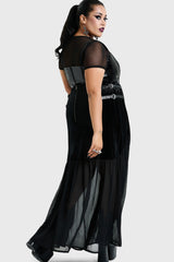 ESTRIA HEX CHIFFON MAXI SKIRT