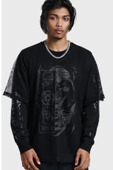 False Belief Fishnet Long Sleeve T-Shirt