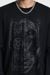 False Belief Fishnet Long Sleeve T-Shirt