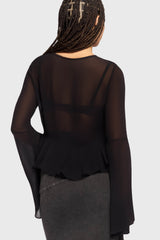 Gaia Adorned Long Sleeve Top