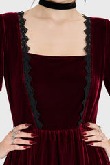 HEXINA'S CURSE VELVET MIDI DRESS