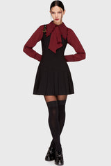 Inked Noir Mini Dress