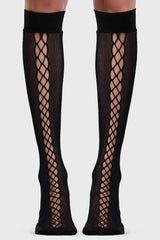 Lace Up Stockings