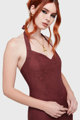 Lilith's Garden Maxi Dress Burgundy