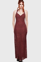 Lilith's Garden Maxi Dress Burgundy