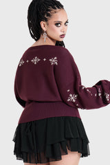 Loathe Laugh Leave Knitted Sweater