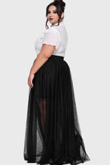 Midnight Vale Ruffle Blouse