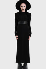 Noir Back Cut Out Maxi Dress