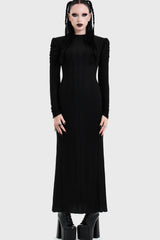 Noir Back Cut Out Maxi Dress