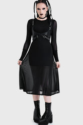Nova Mesh Midi Dress