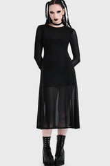 Nova Mesh Midi Dress