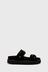 Obsidian Night Flat Sandal