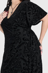 Ophidian Burnout Wrap Dress