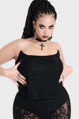 Ophidian Lace Corset Top