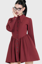 Ophidian Poplin Mini Dress