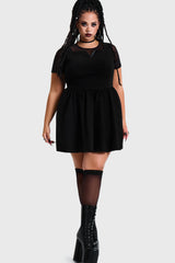 Shadow V Neck Skater Dress