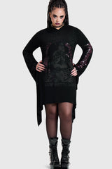 SYNTHETIC LOVE HOOD DRESS