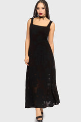 The Hollow Jacquard Maxi Dress