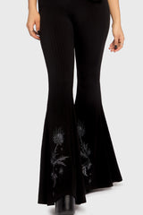 Thistina Embroidered Flares