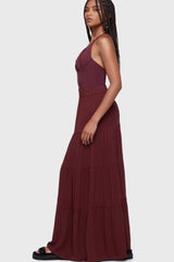 Thursday's Woe Maxi Skirt Burgundy