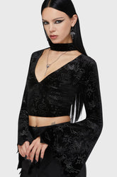 Yours Cruelly Bat Sleeve Top