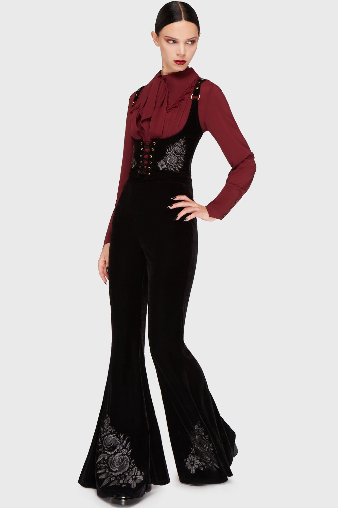 A Devil's Rose Flares Black