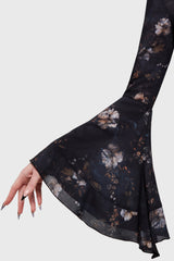 Autumna's Night Midi Dress