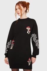 Bitter Morelle Sweater Dress