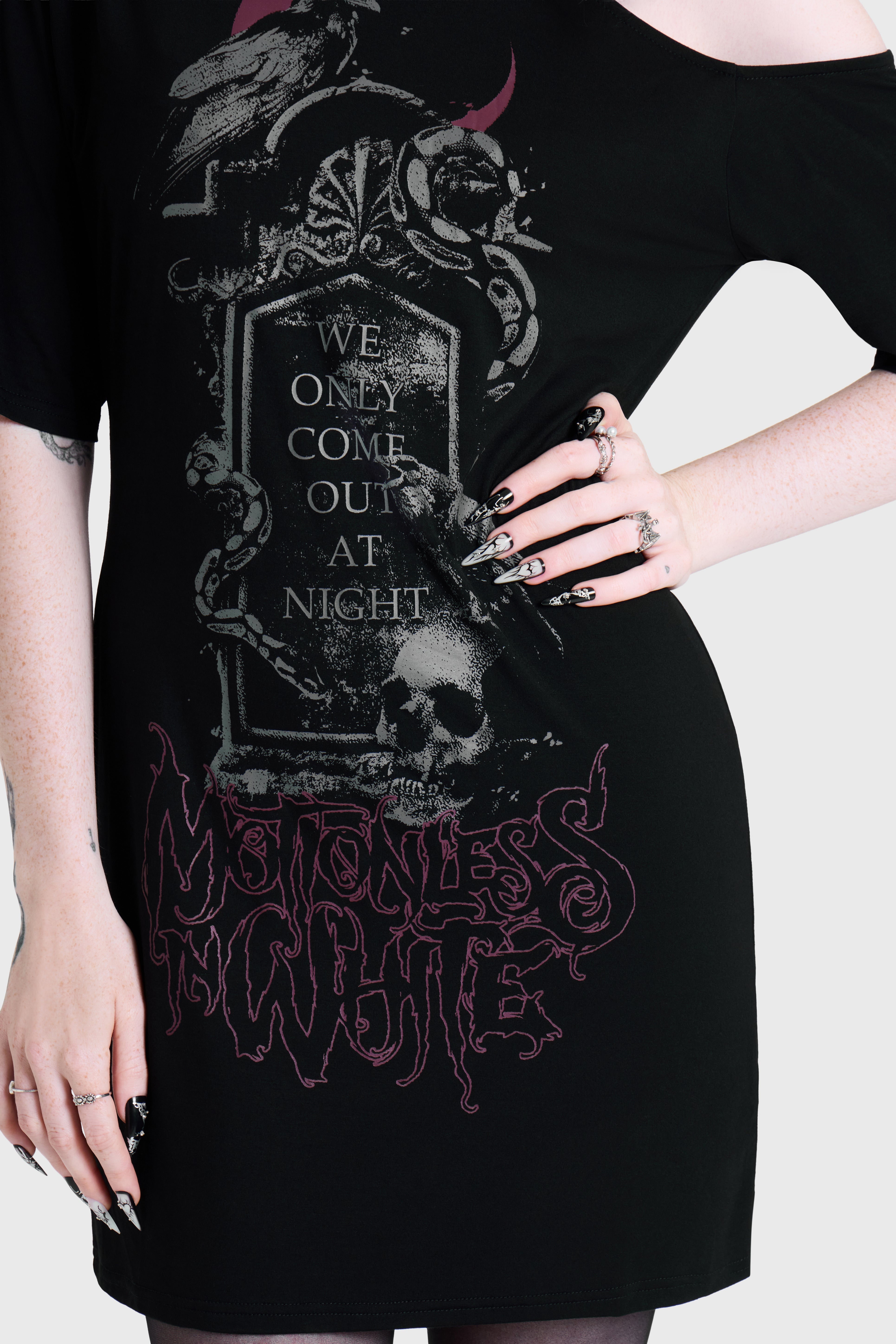 COME OUT AT NIGHT T-SHIRT DRESS