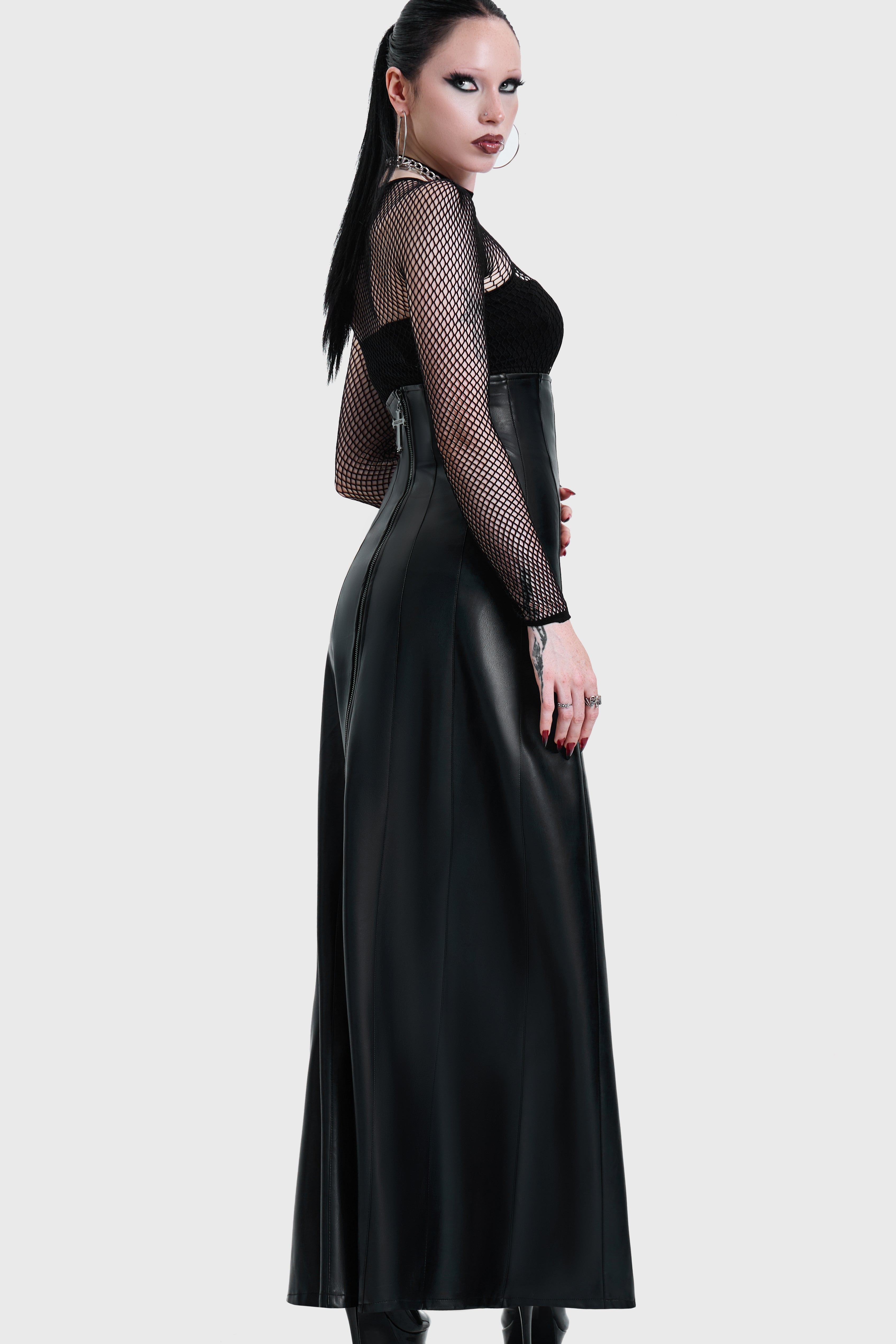 CRUCIFIX MAXI SKIRT