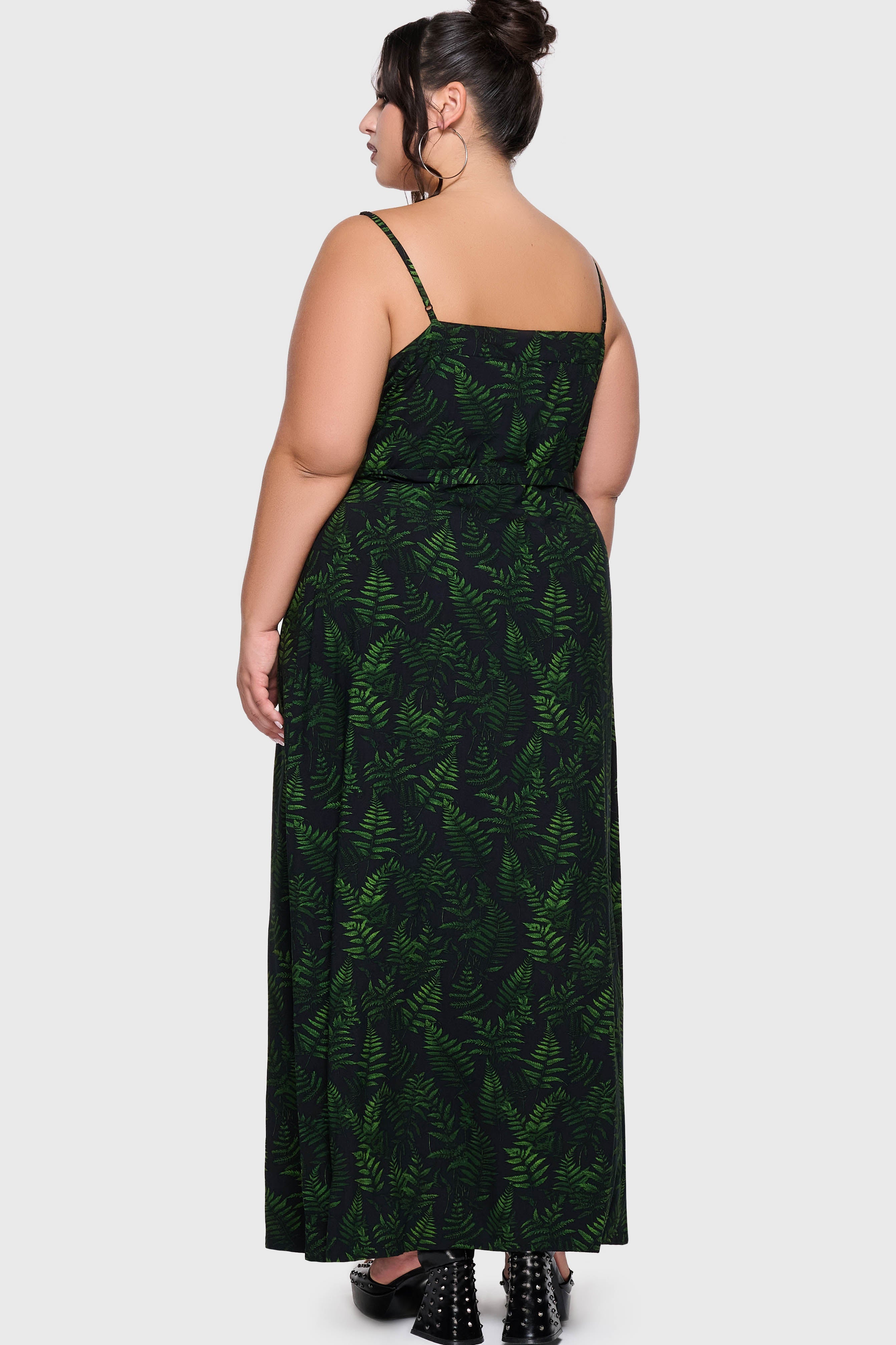 Cottage Chorus Maxi Dress BLACK/GREEN