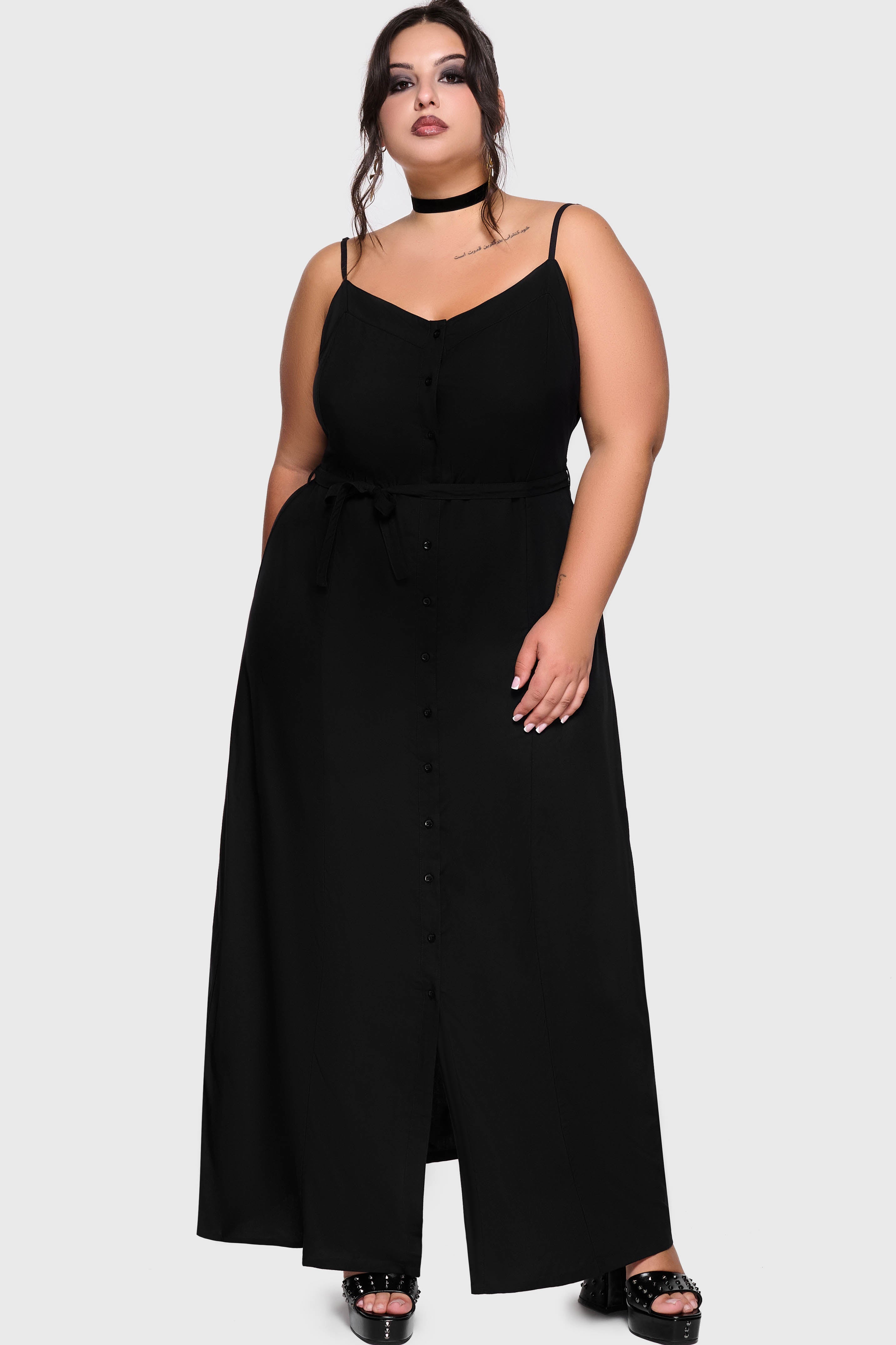 Cottage Chorus Maxi Dress BLACK