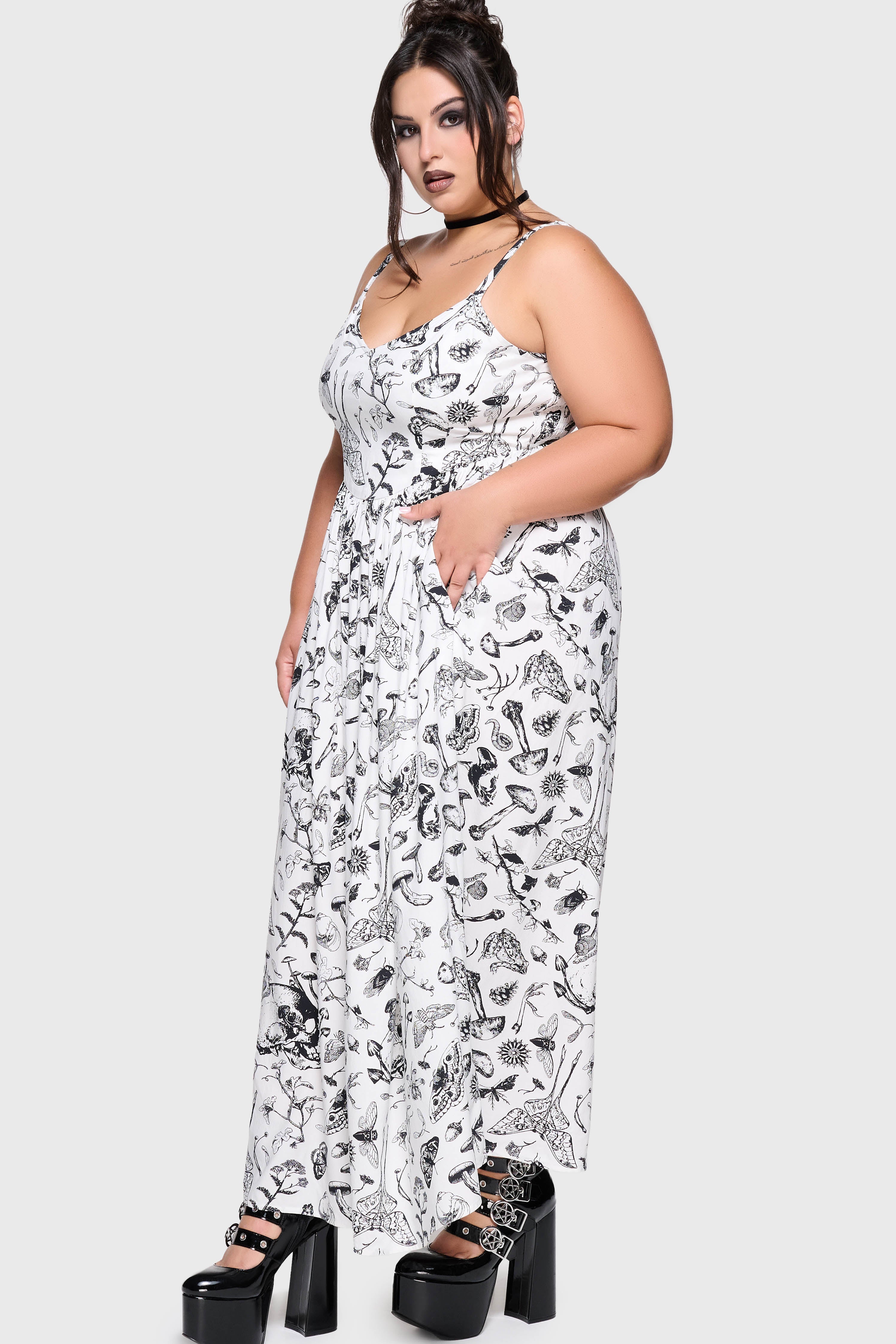 Junniper Maxi Dress WHITE/BLACK