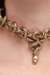 Deadly Coil Choker Gold