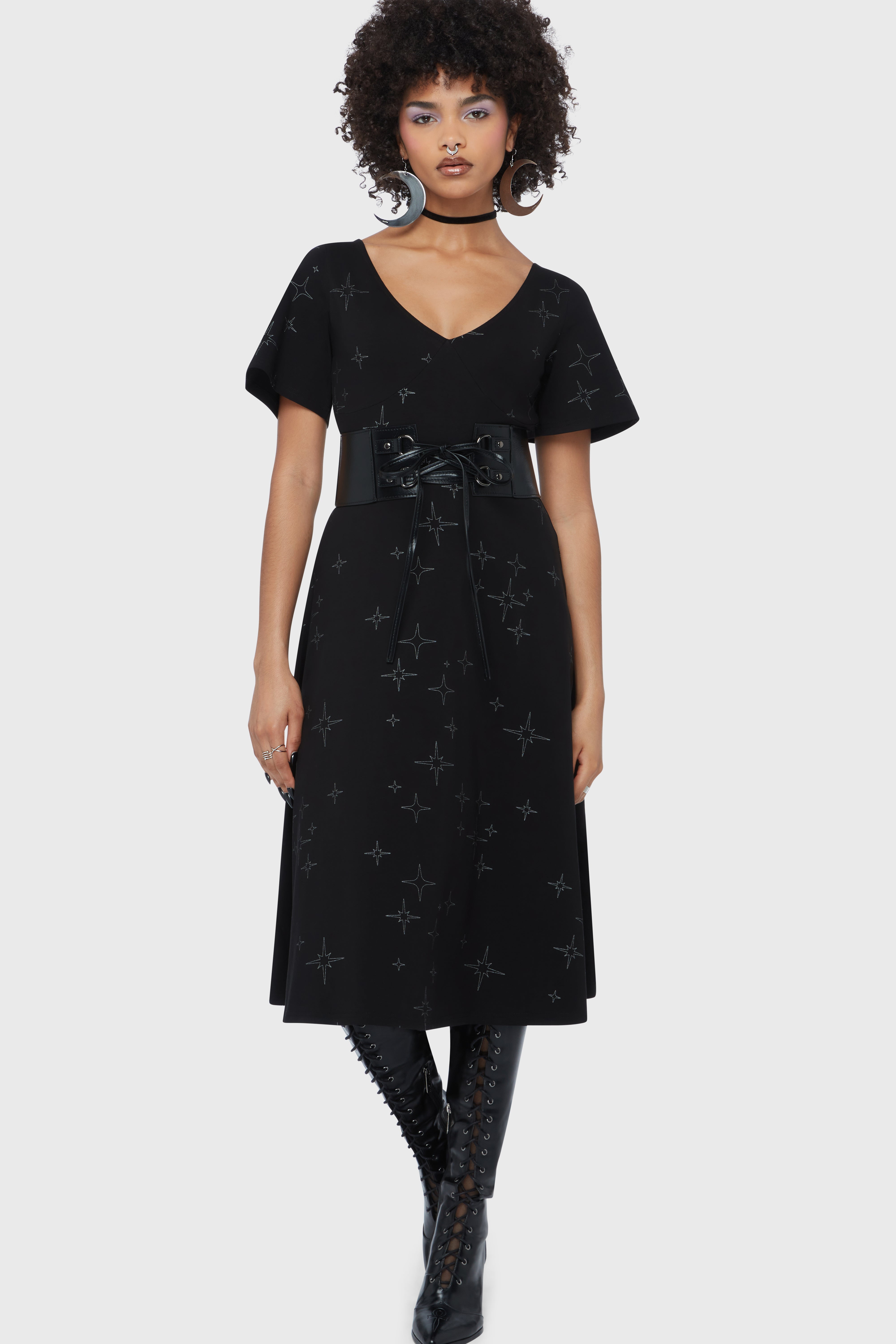 Ethereal Night Midi Dress