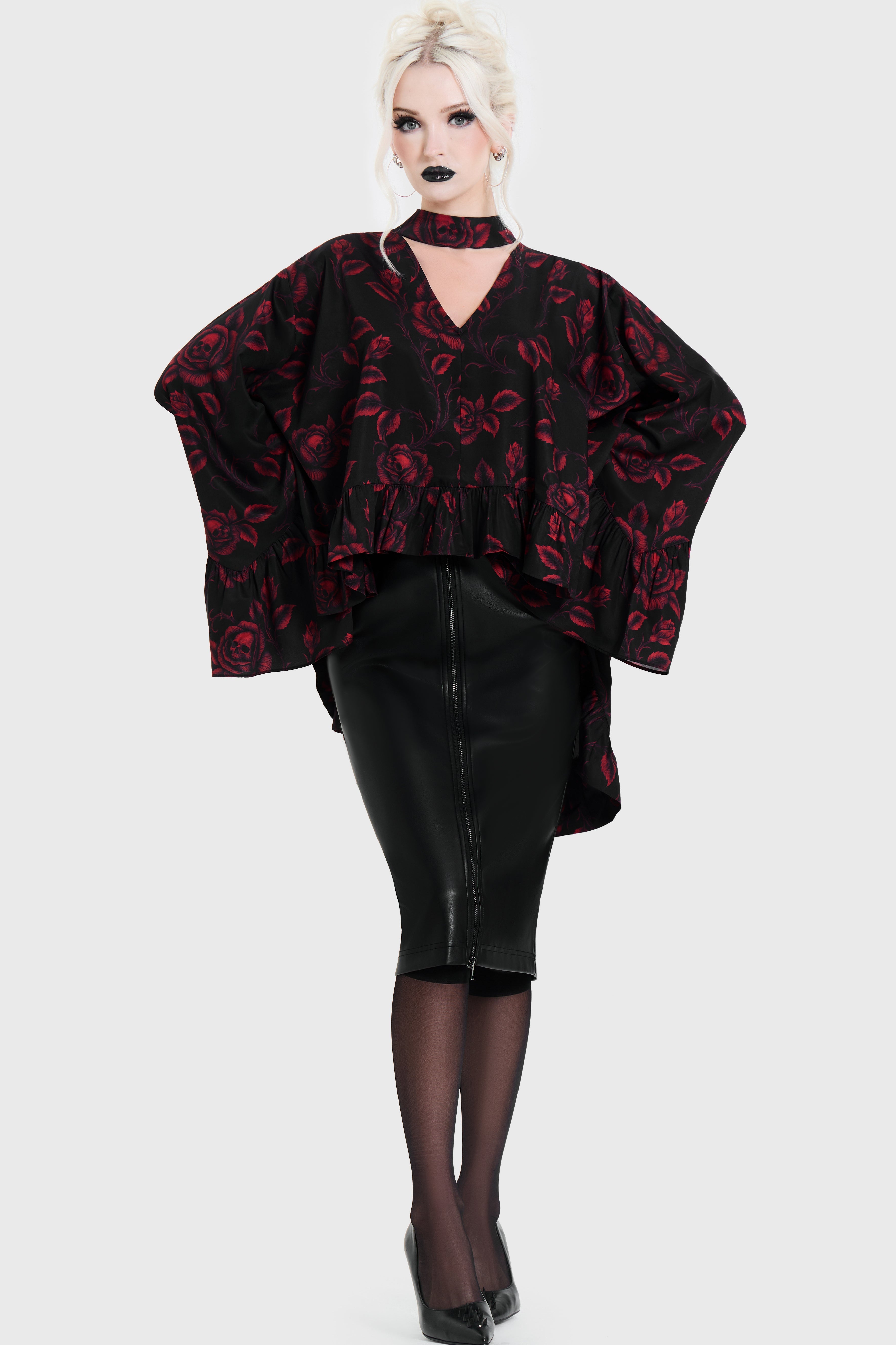 Funeral Rose Blouse