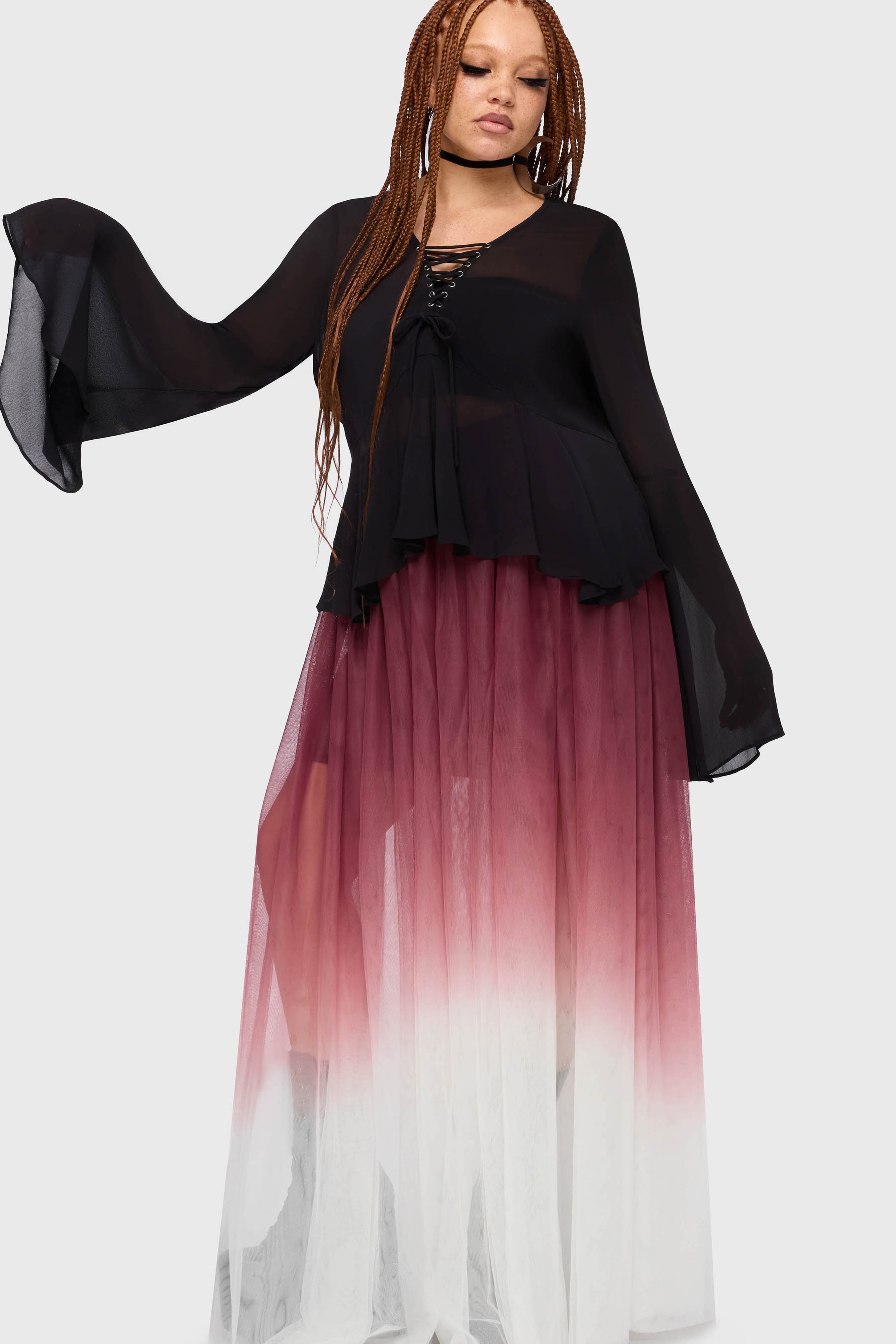 Gaia Adorned Long Sleeve Top