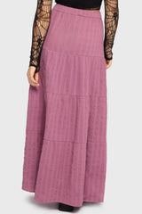 Gaia Adorned Textured Maxi Skirt