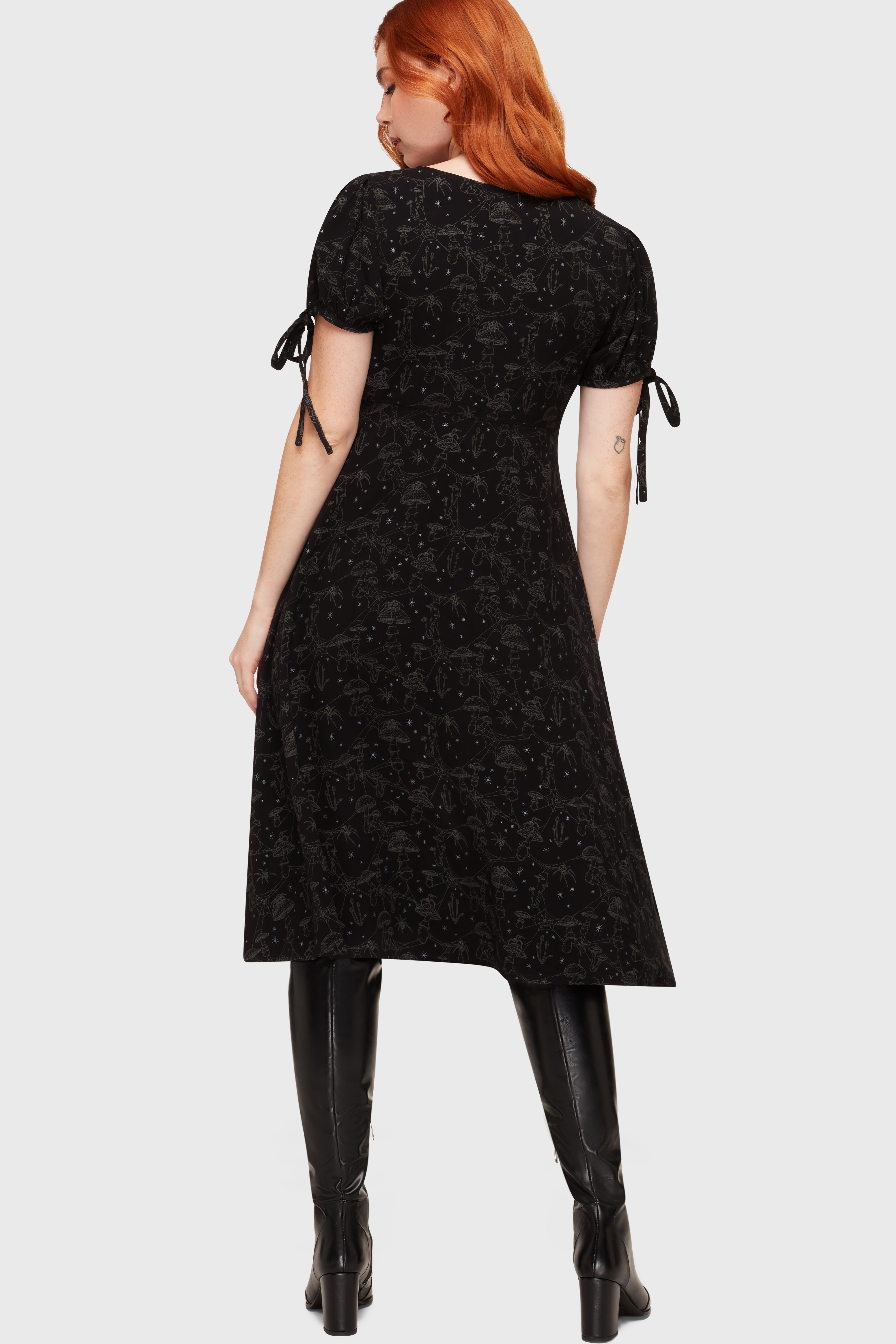 Garden Of Venom Midi Dress