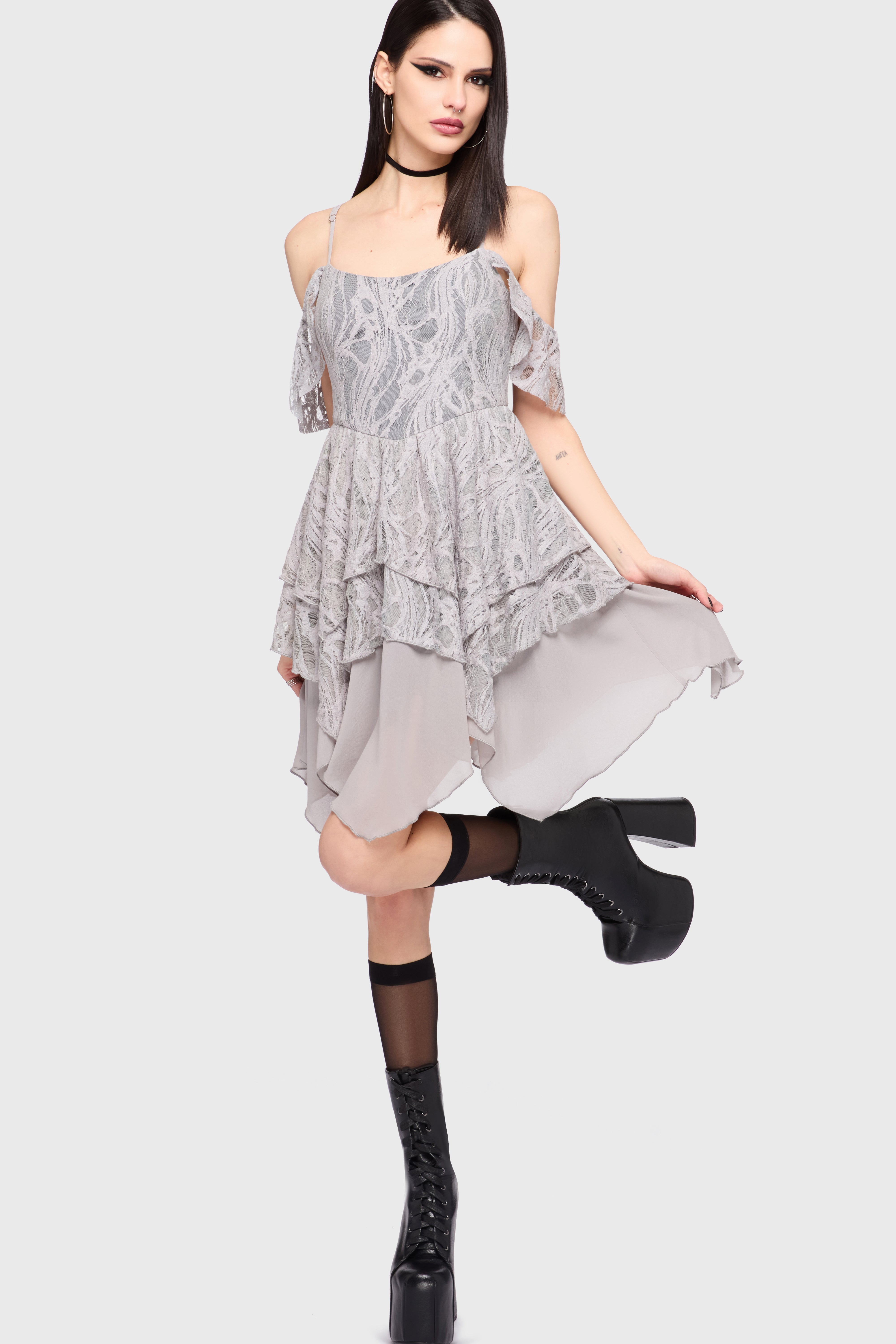 Haunted Union Dress GREY
