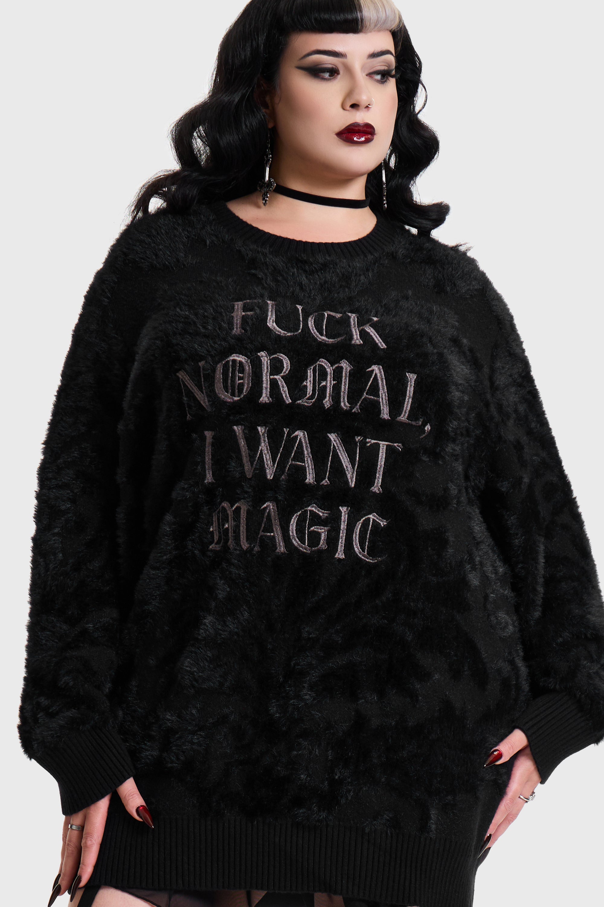 I WANT MAGIC KNITTED SWEATER