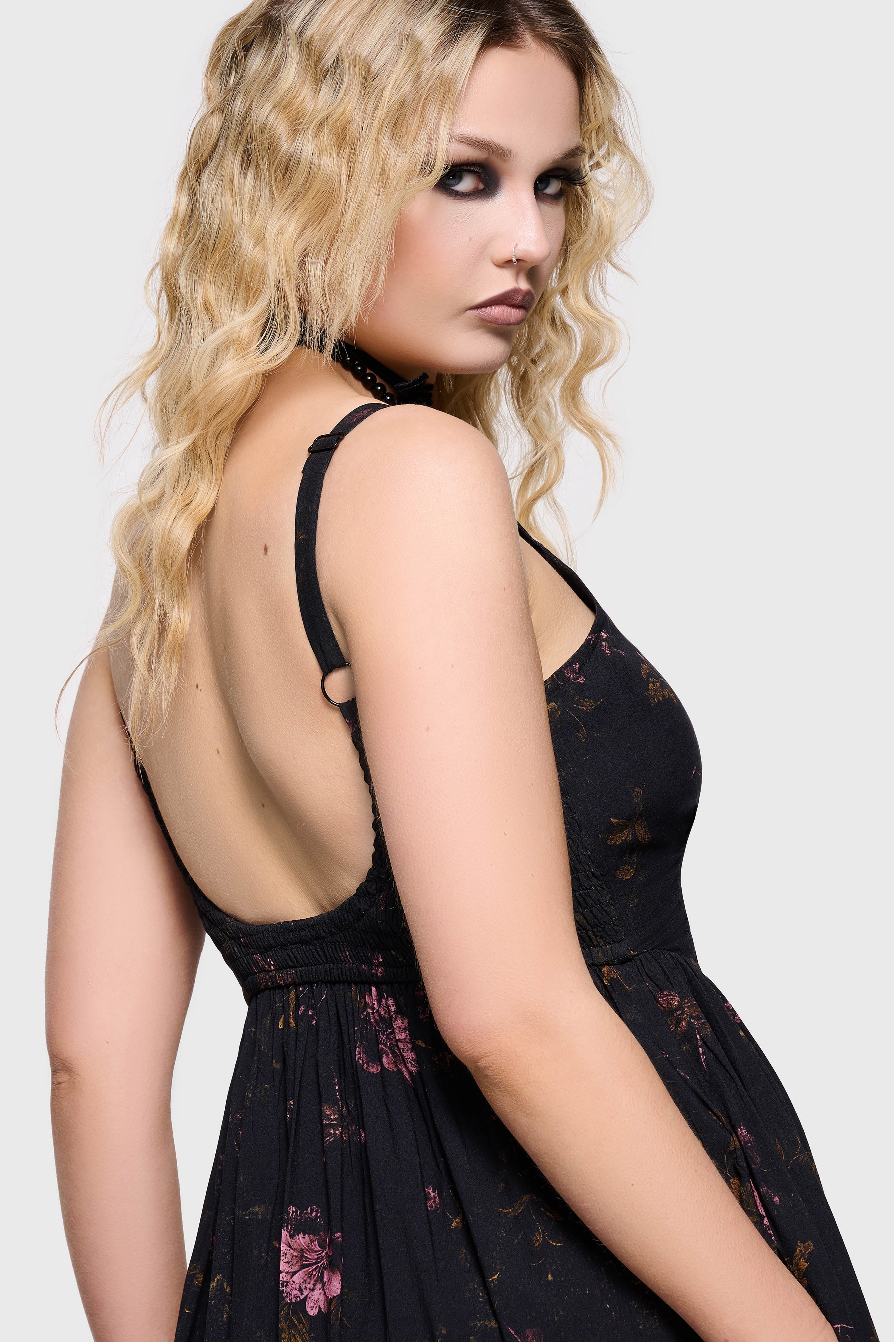 Junniper Maxi Dress BLACK/PINK