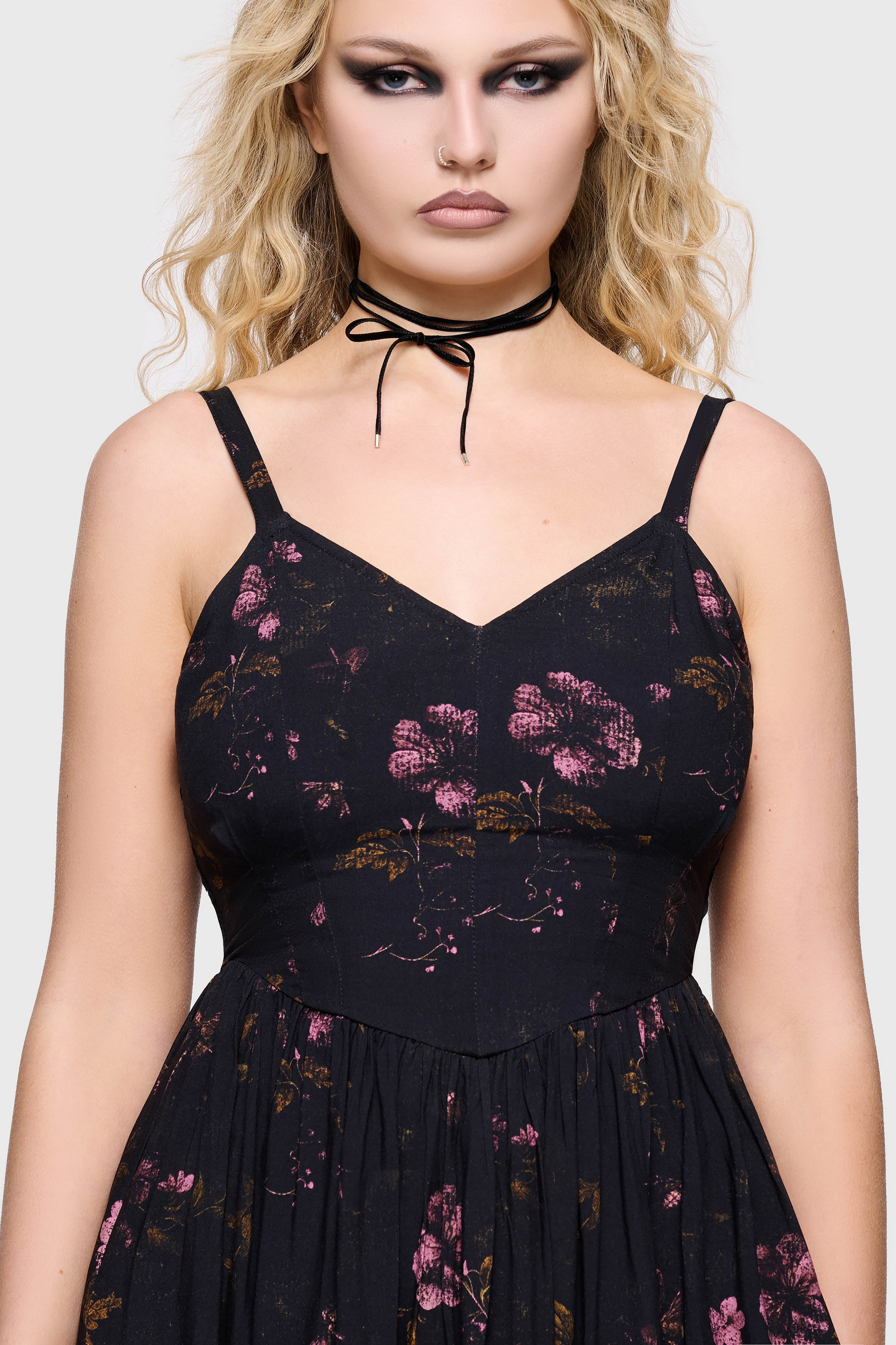 Junniper Maxi Dress BLACK/PINK