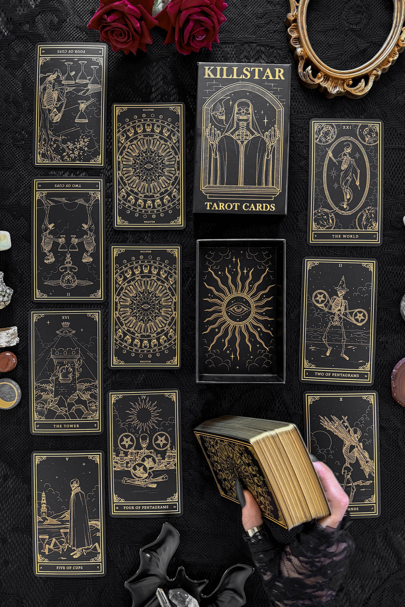 Killstar Tarot Cards BLACK/GOLD