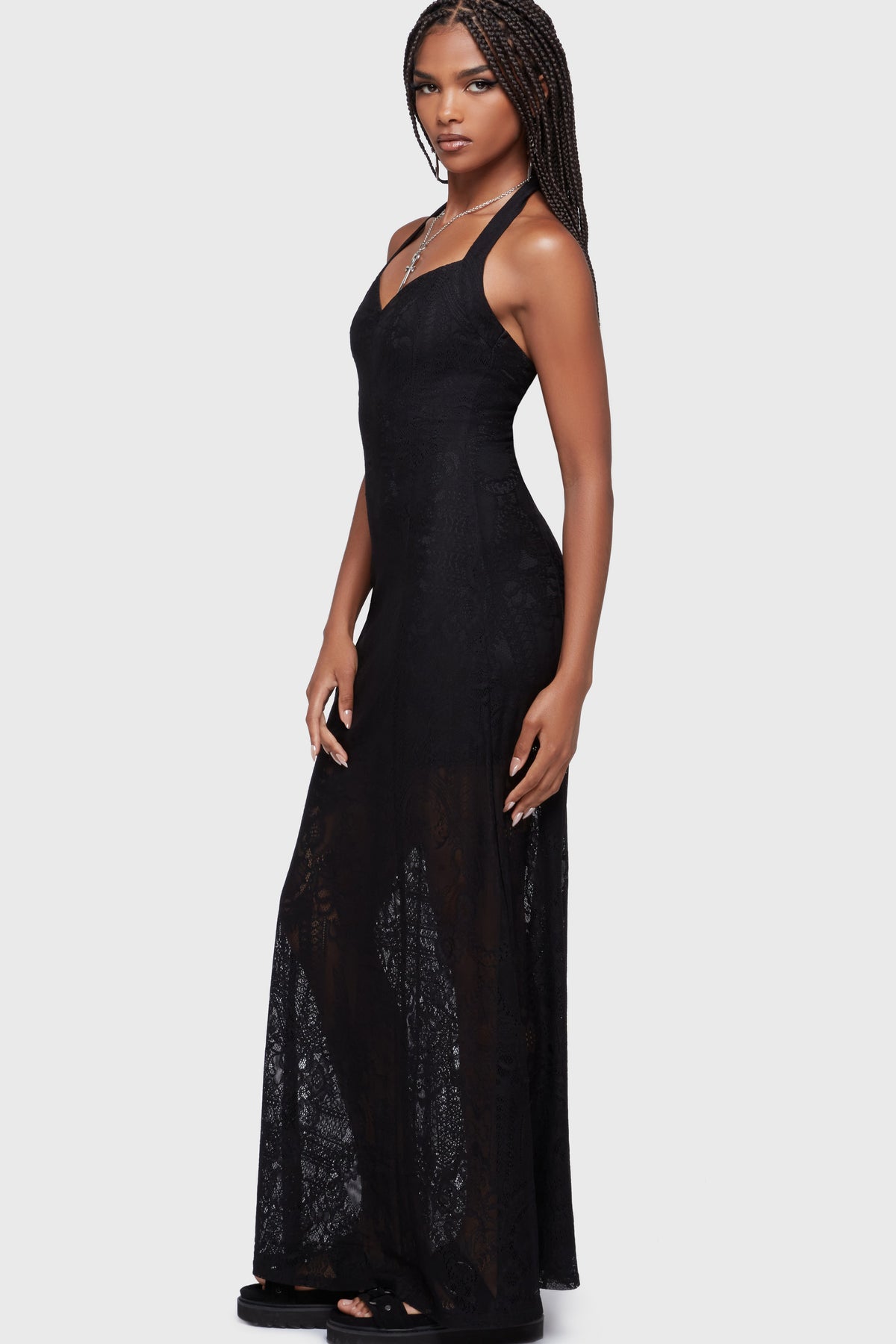 Lilith's Garden Maxi Dress Black